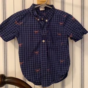 Gap Baby button down shirt with Dino design